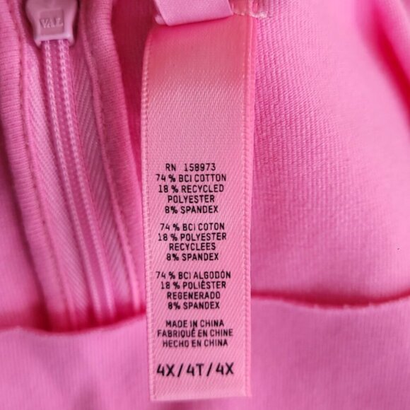 SKIMS Bubble Gum Pink Sleeveless Crew Neck Catsuit Plus Size 4X Stretch - Picture 5 of 12